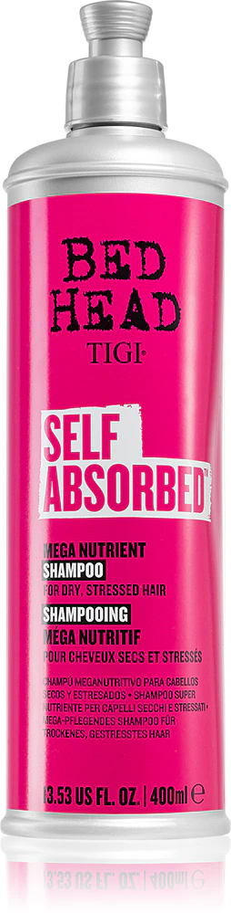 TIGI Bed Head Self absorbed shampoo with nourishing effect for dry and damaged hair 400 ml