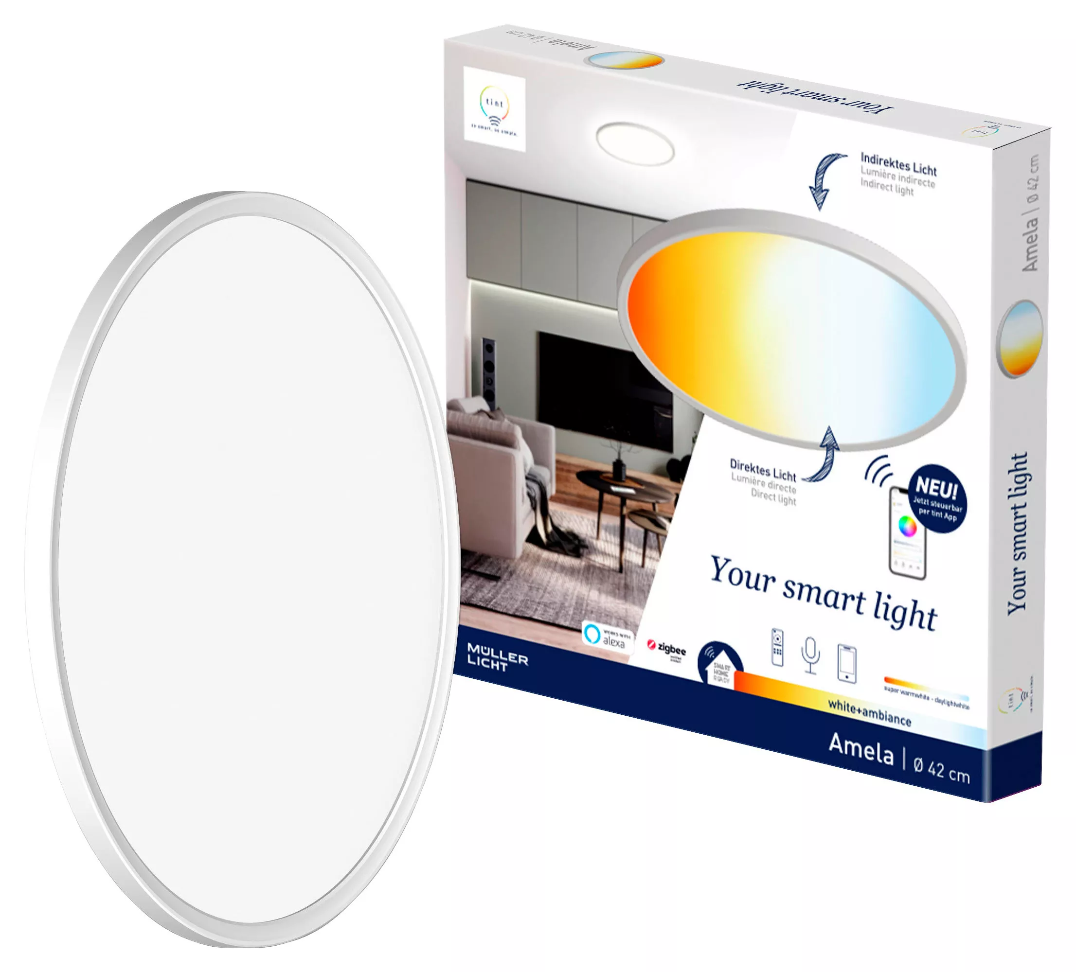 Tint ceiling light Smart 30/2.9/30 cm