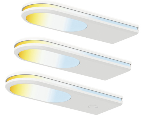 tint LED under-cabinet light set 3x500 lm 2700-6500 K Armaro white 3 pieces