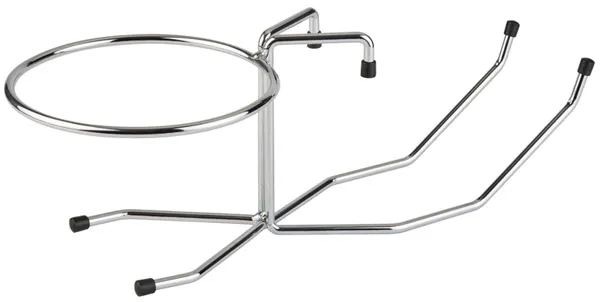 Table stand for champagne cooler 49 x 20 cm, H: 17 cm, chrome-plated metal