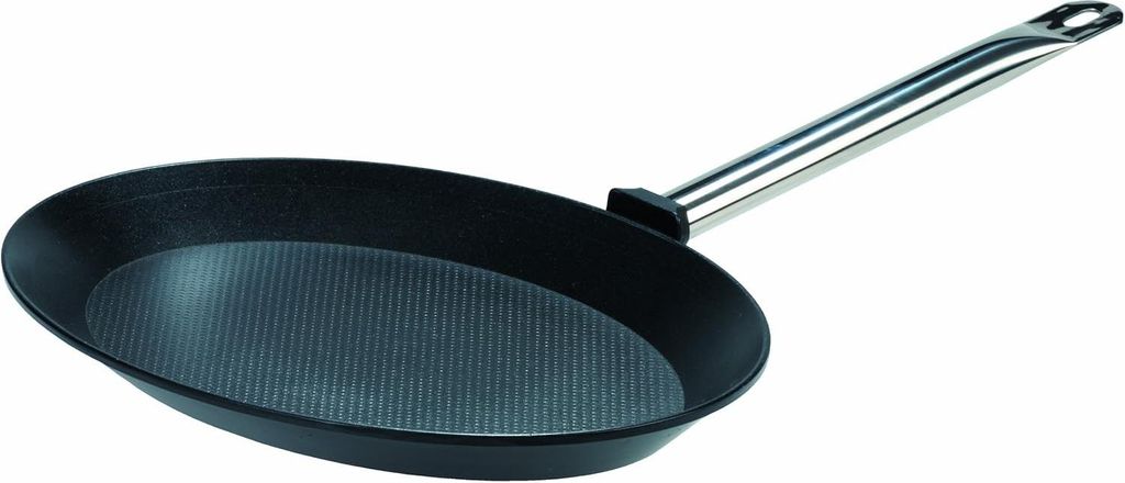 Markenlos Titanium non-stick fish pan - suitable for induction cooktops - 40 cm - cast aluminum - stainless steel
