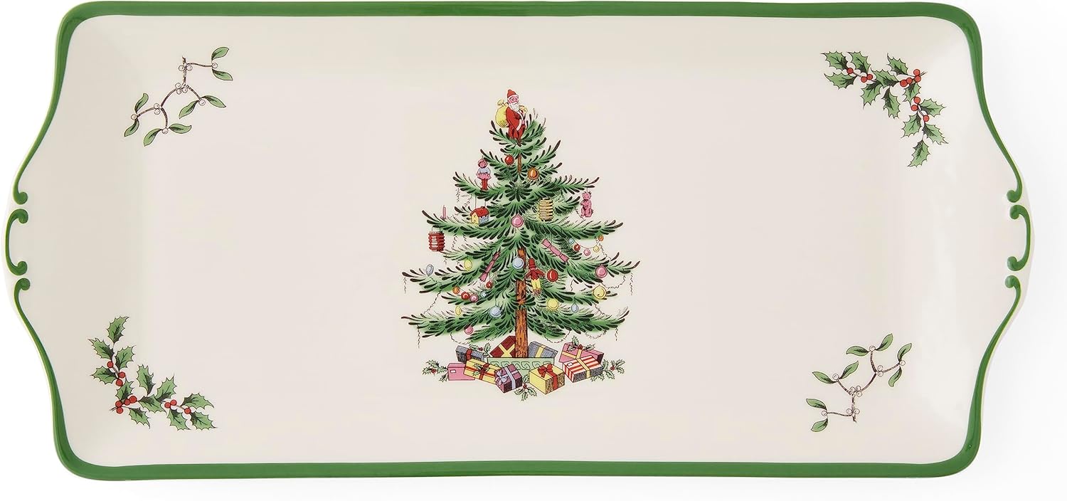 Portmeirion Sandwich Tray, Single, Ceramic, Multi-Colour, 1 x 33 x 2.9 cm
