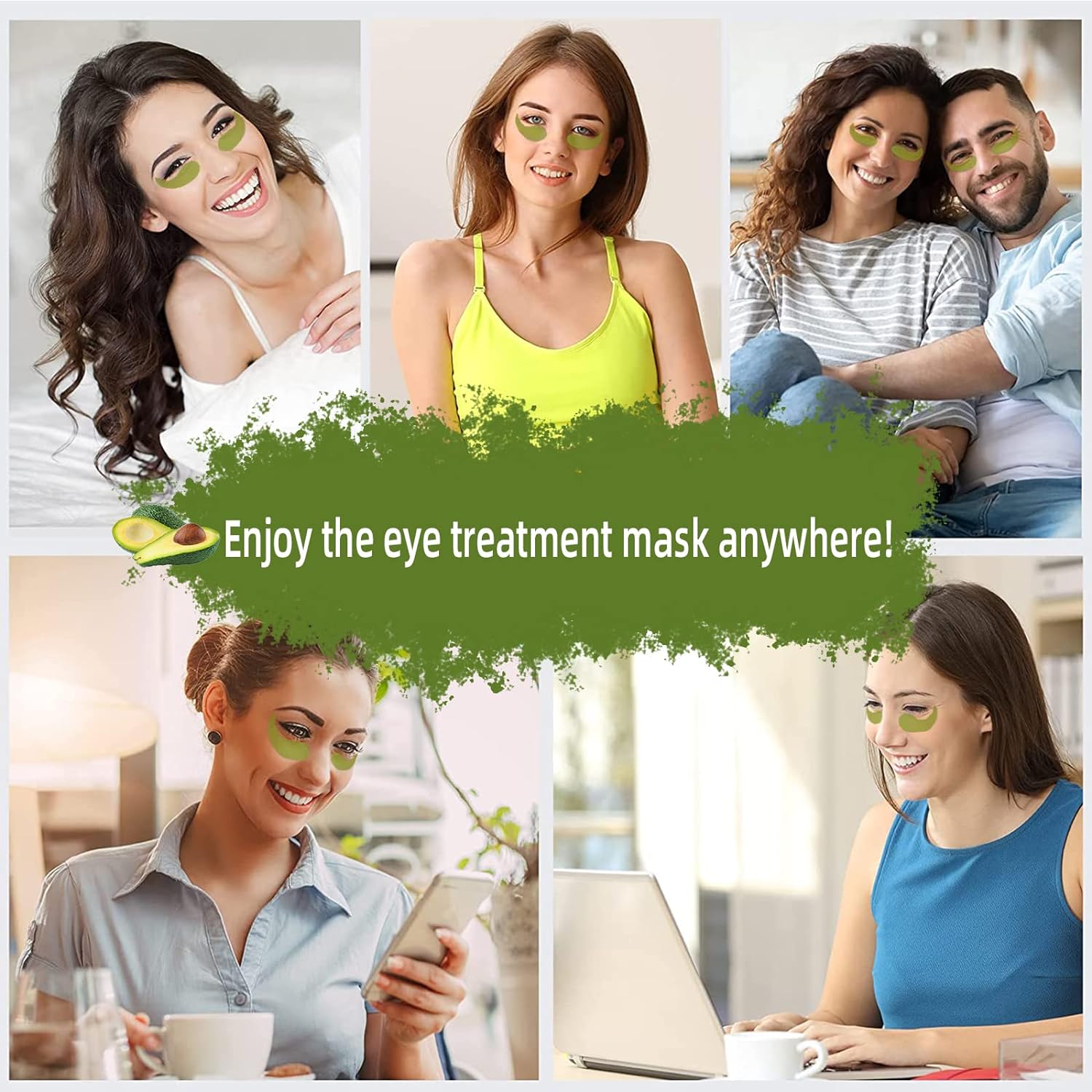 dorzu 30 Pairs of Eye Pads, Eye Pads Against Dark Circles, Dark Circles Removal Instant Effect, Anti-Aging Pads, Eye Pads Moisturising for Dark Circles Removal