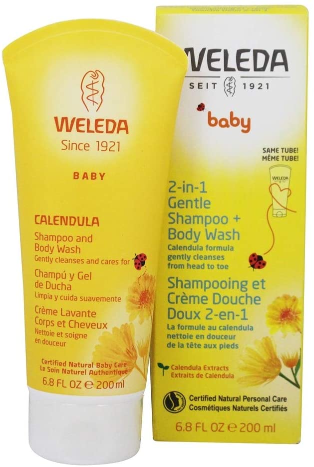 Weleda Calendula Wash Lotion, Gently Cleans and Nourishes, 200 ml