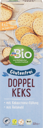dmBio Kekse, Doppelkekse, glutenfrei, 225 g