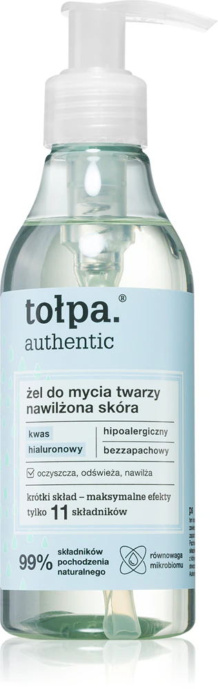 Tołpa Authentic gel for cleansing and make-up removal with a moisturizing effect
