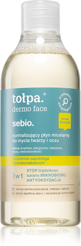 Tołpa Dermo Face Sebio micellar water 3 in 1 for skin with small imperfections