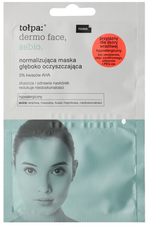Tołpa Dermo Face Sebio normalizing deep cleansing mask for skin with small imperfections