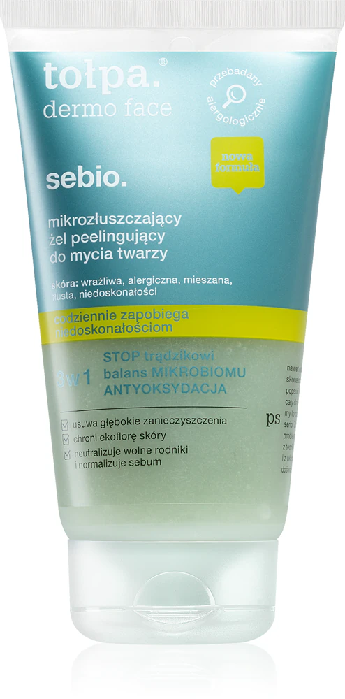 Tołpa Dermo Face Sebio cleansing peeling gel for the face