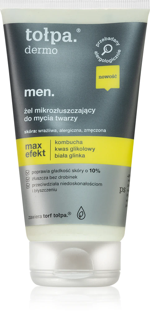 Tołpa Dermo Men Max Effect cleansing gel with peeling effect for men