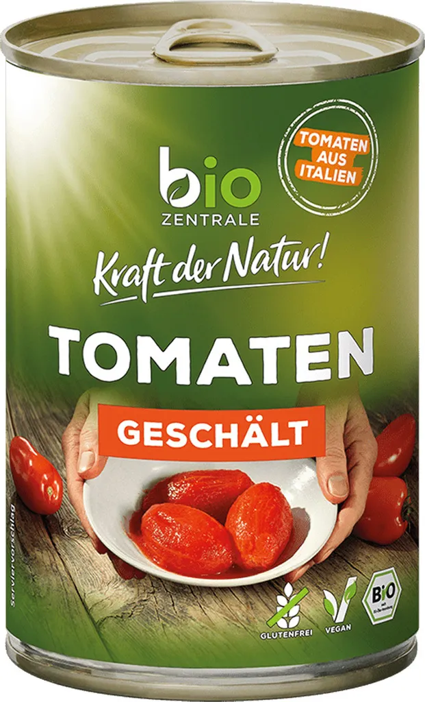Importhaus Wilms/Impuls Peeled, fruity, sun-ripened tomatoes, ideal for sauces, 400g