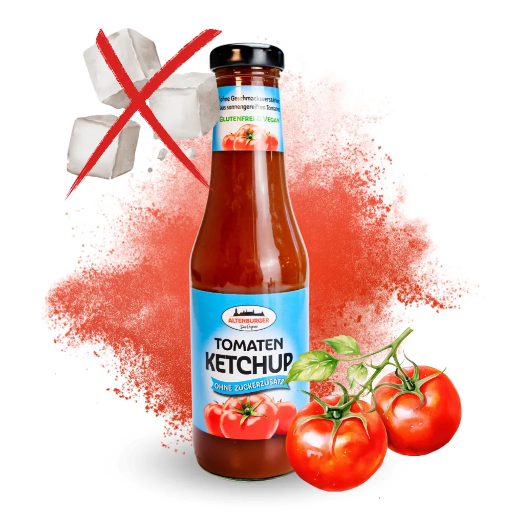 Altenburger Senf & Feinkost GmbH Tomato Ketchup without added sugar, 450 ml