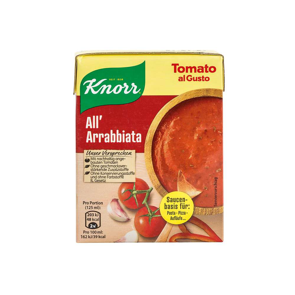 Knorr Tomato al Gusto, AllArrabbiata