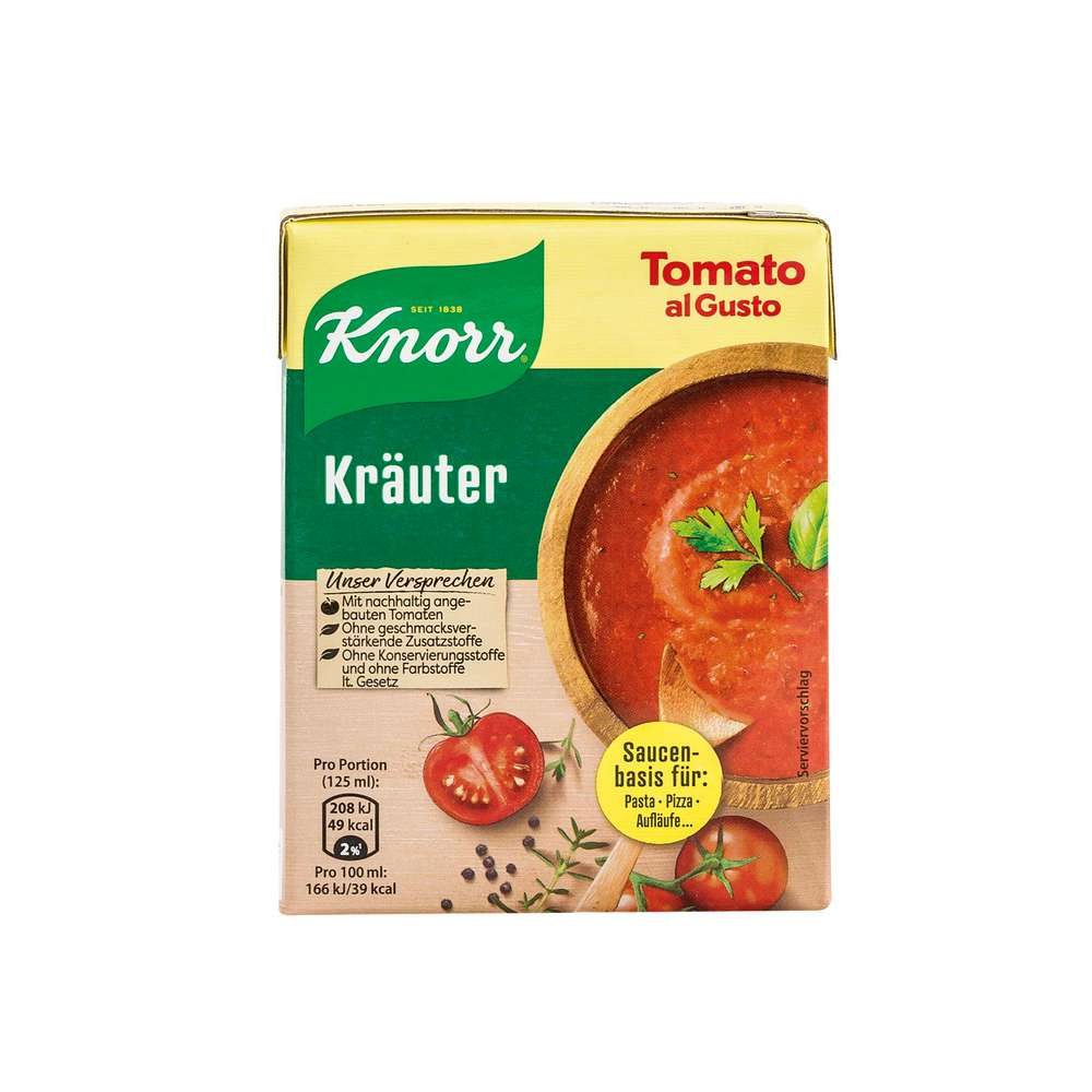 Knorr Tomato al Gusto, Kräuter