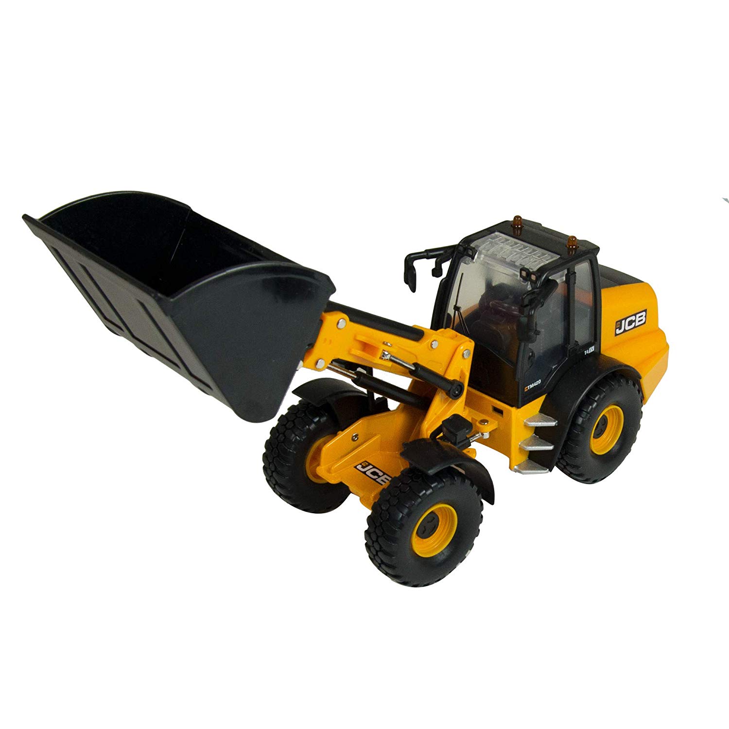Tomy-1/32 Jcb Tm420 1 Charger On Telescopic Wheels 43231 Yellow