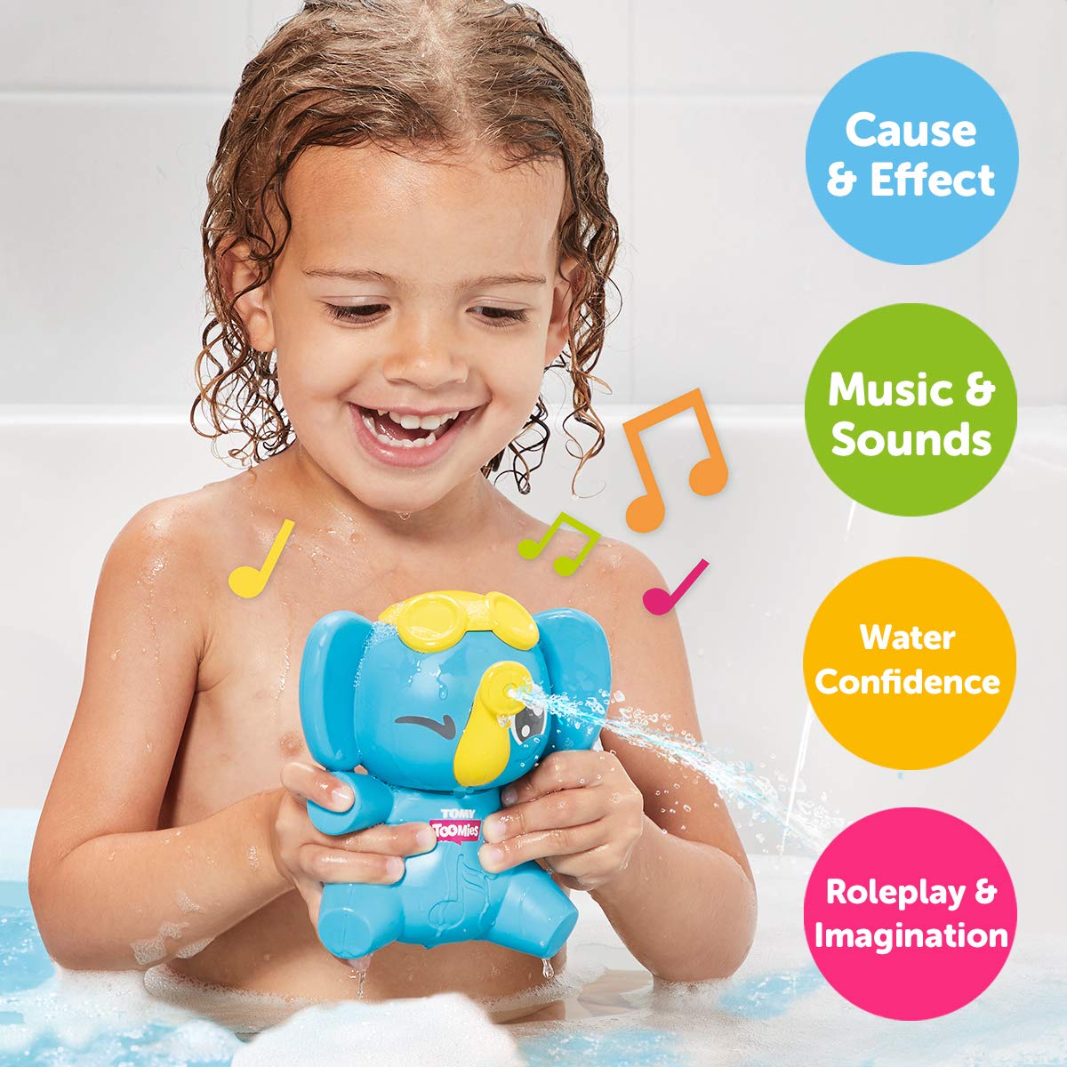 Tomy Toomies E72815C Laugh And Squirting Toy Rudi Blue