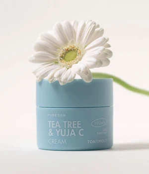 TONYMOLY Pure Dew Tea Tree & Yuja C Purifying Cream