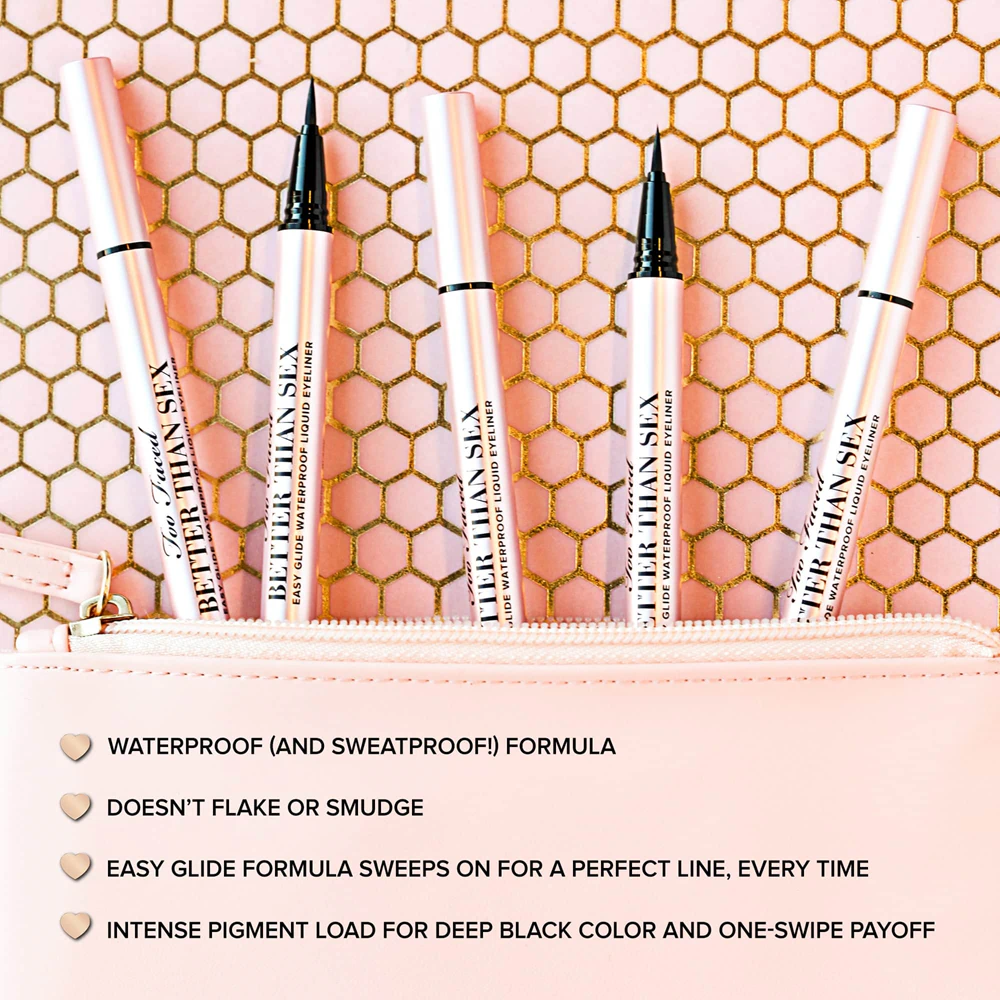 Too Faced Better Than Sex Easy Glide Waterproof Liquid Eyeliner long-lasting eyeliner