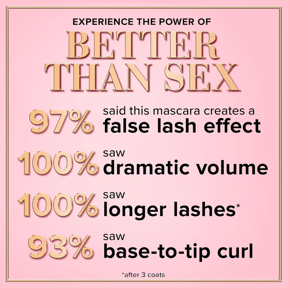 Too Faced Better Than Sex Mascara Travel Size Mascara for maximum volume