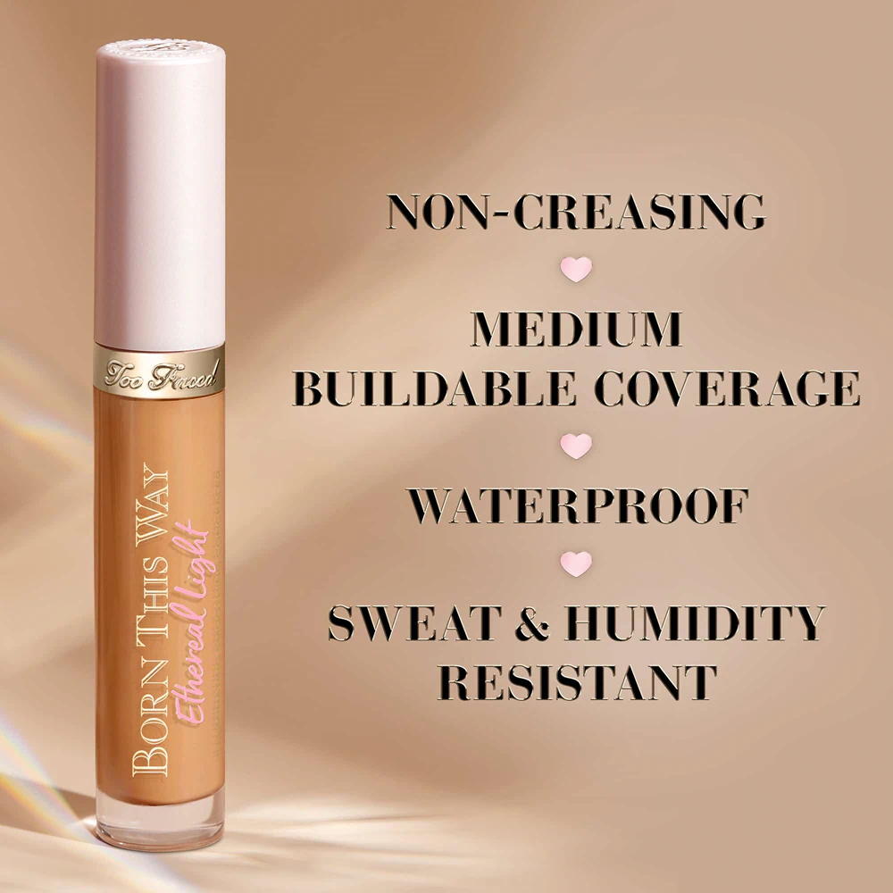 Too Faced Born This Way Ethereal Light Illuminating Smoothing Concealer brightening concealer with hydrating effect