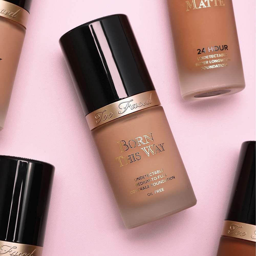 Too Faced Born This Way Flawless Coverage Natural Finish Foundation opaque makeup for a natural look