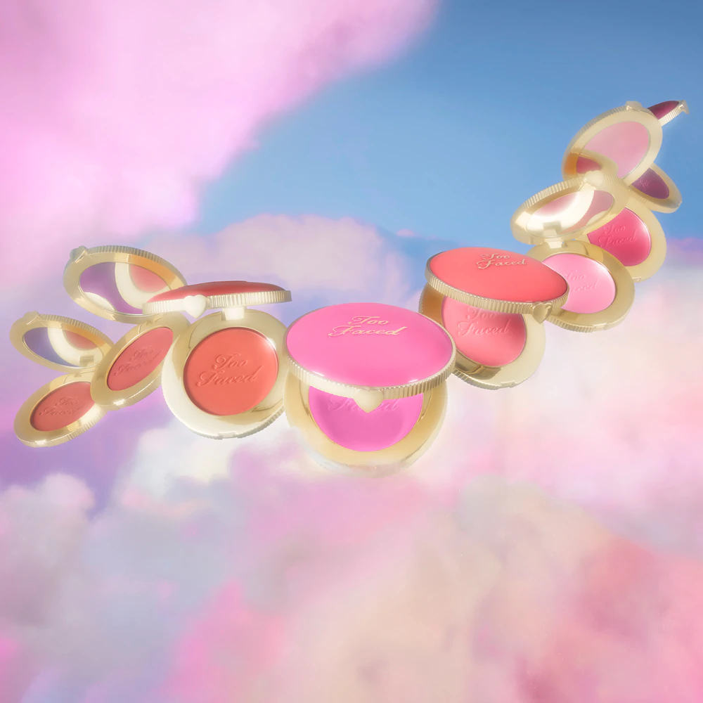 Too Faced Cloud Crush Blush compact blusher with mirror