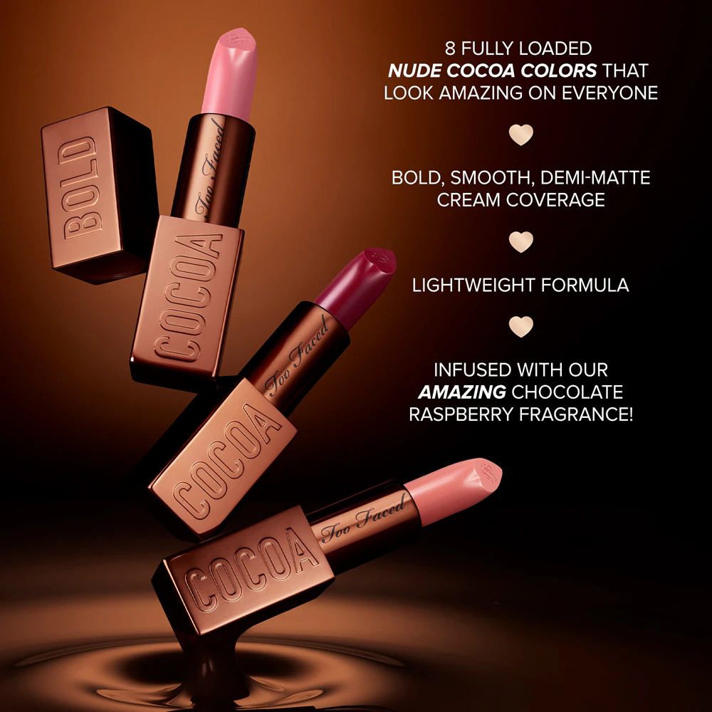 Too Faced Cocoa Bold Lipstick Creamy Lipstick