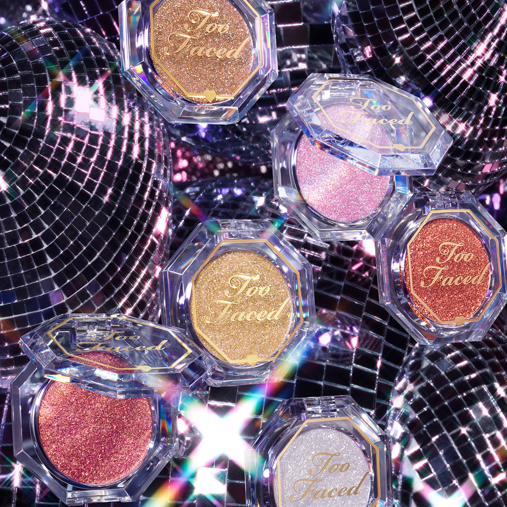 Too Faced Disco Crush High Shine Glitter Eye + Face Sparkle eyeshadow with glitter