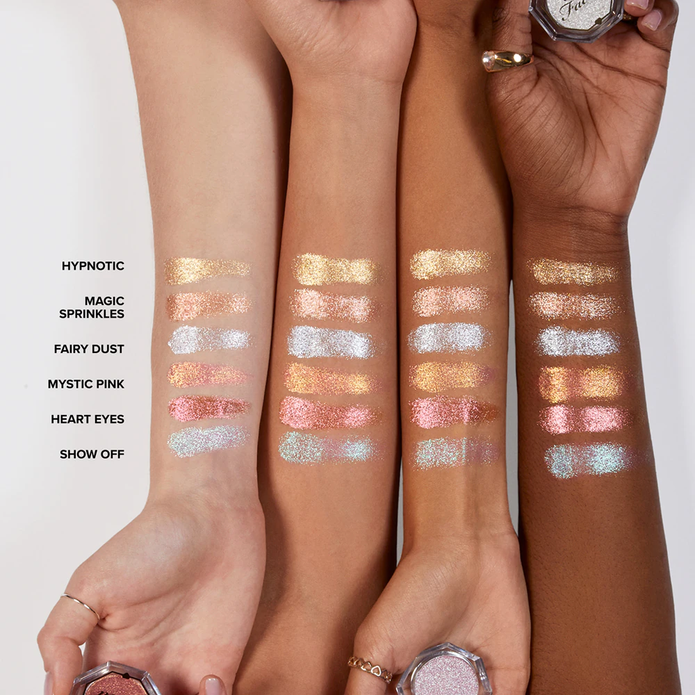 Too Faced Disco Crush High Shine Glitter Eye + Face Sparkle eyeshadow with glitter
