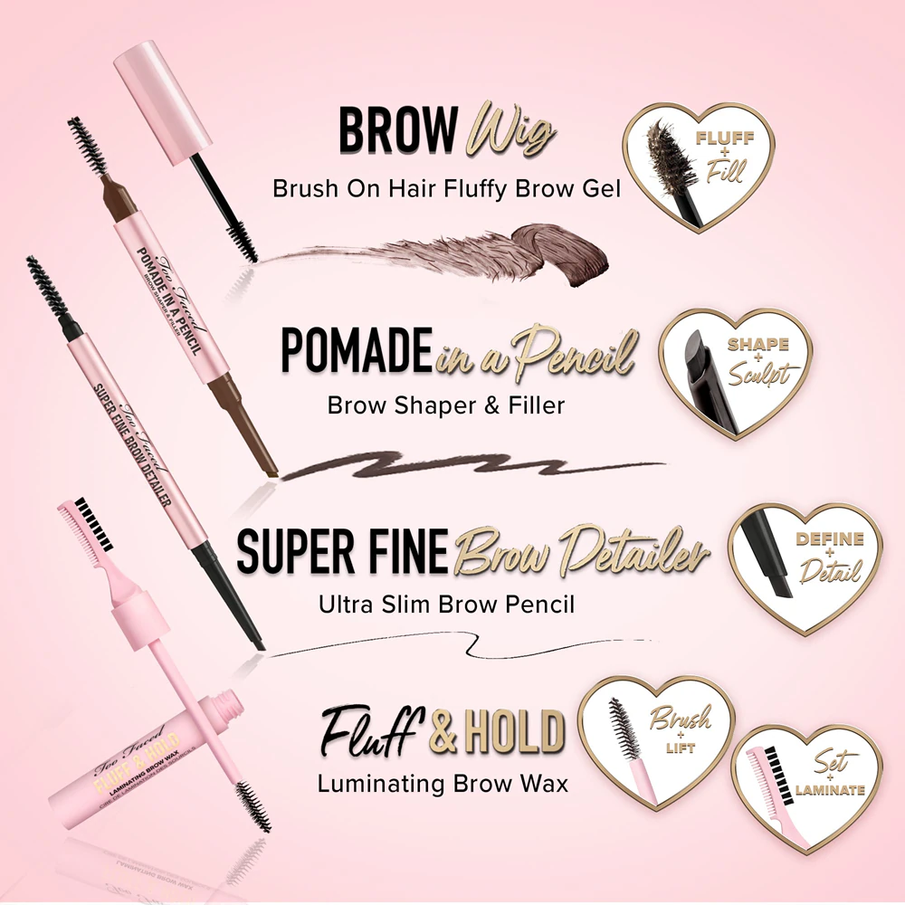Too Faced Super Fine Brow Detailer Eyebrow Pencil long-lasting eyeliner