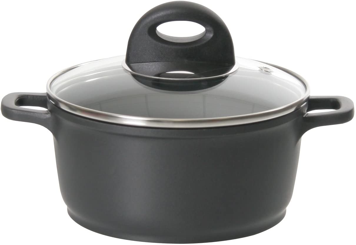 Ingenio von Tefal axentia Pandura Cast Aluminium Cookware for Electric, Gas and Glass Ceramic Hobs with Glass Lid 1.30 Litres Diameter 16 cm