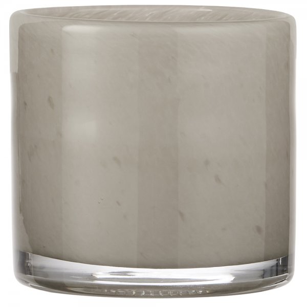Pot Venecia solid-colored gray glass Ib Laursen