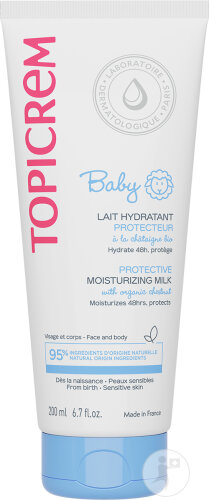 Topicrem Baby Moisturizing Protective Body Lotion Tube 200ml