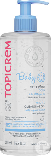 Topicrem Baby Gentle Wash Gel 500ml
