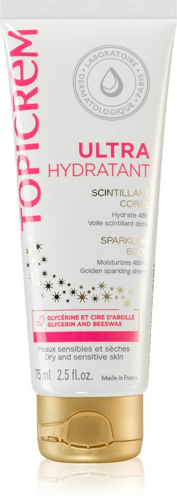 Topicrem UH BODY Ultra-Moisturizing Sparkling Body Intensive moisturizing body lotion with glitter particles 75 ml