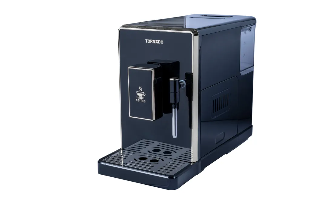 Tornado coffee machine, 20-bar fully automatic, espresso/cappuccino/latte, 1.5L water tank, integrated grinder