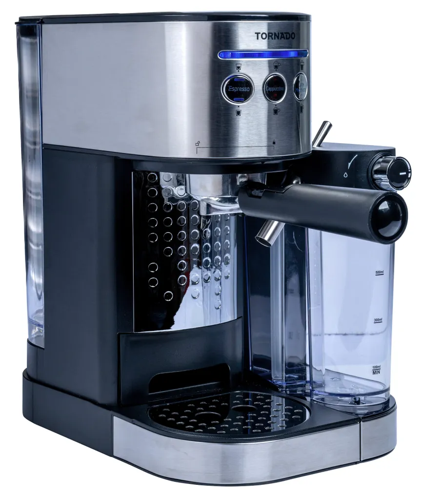 Tornado espresso machine TCM-14125 stainless steel and black