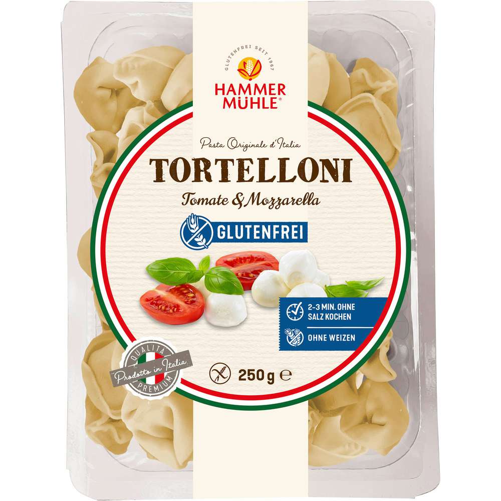 Hammermühle Tortelloni, tomato and mozzarella