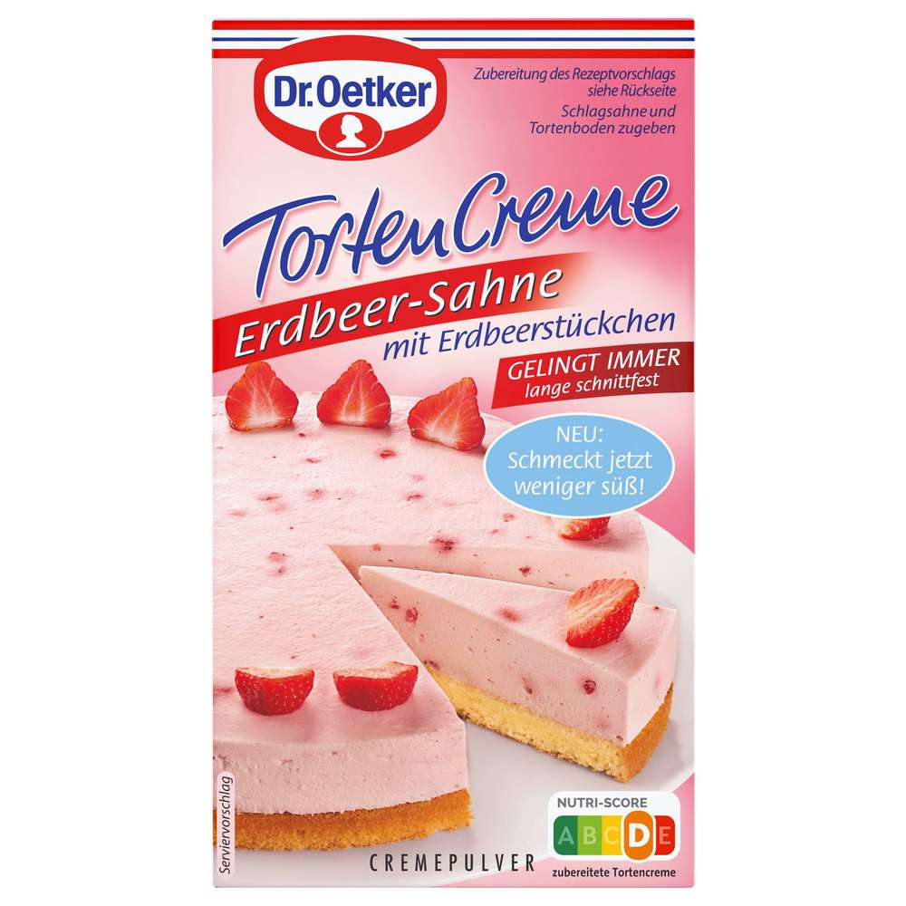 Dr. Oetker Strawberry cream cake cream