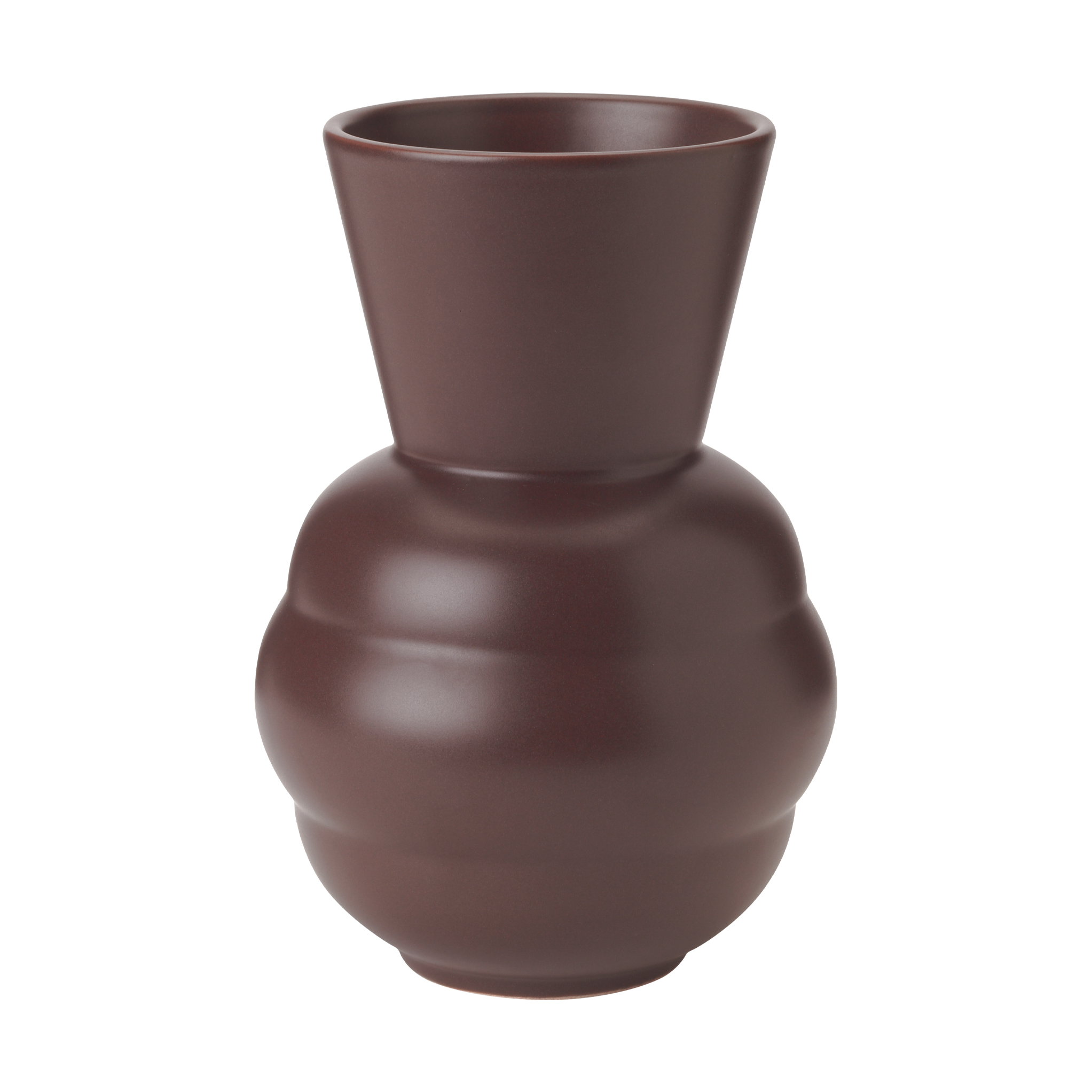 knabstrup-keramik Tortus Archie Vase No. 1 21 cm, Bordeaux