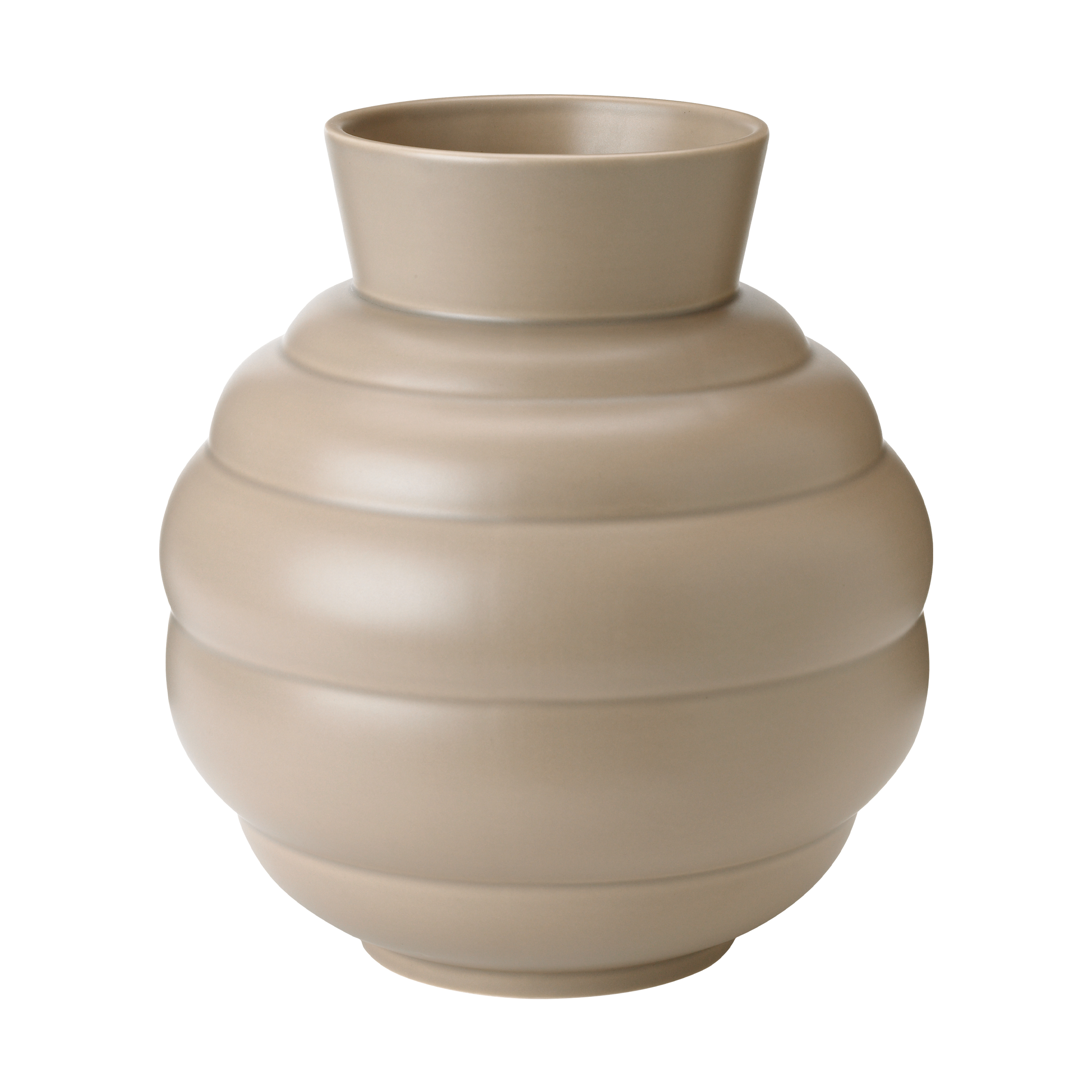 knabstrup-keramik Tortus Archie Vase No. 3 26.5 cm, Dark sand
