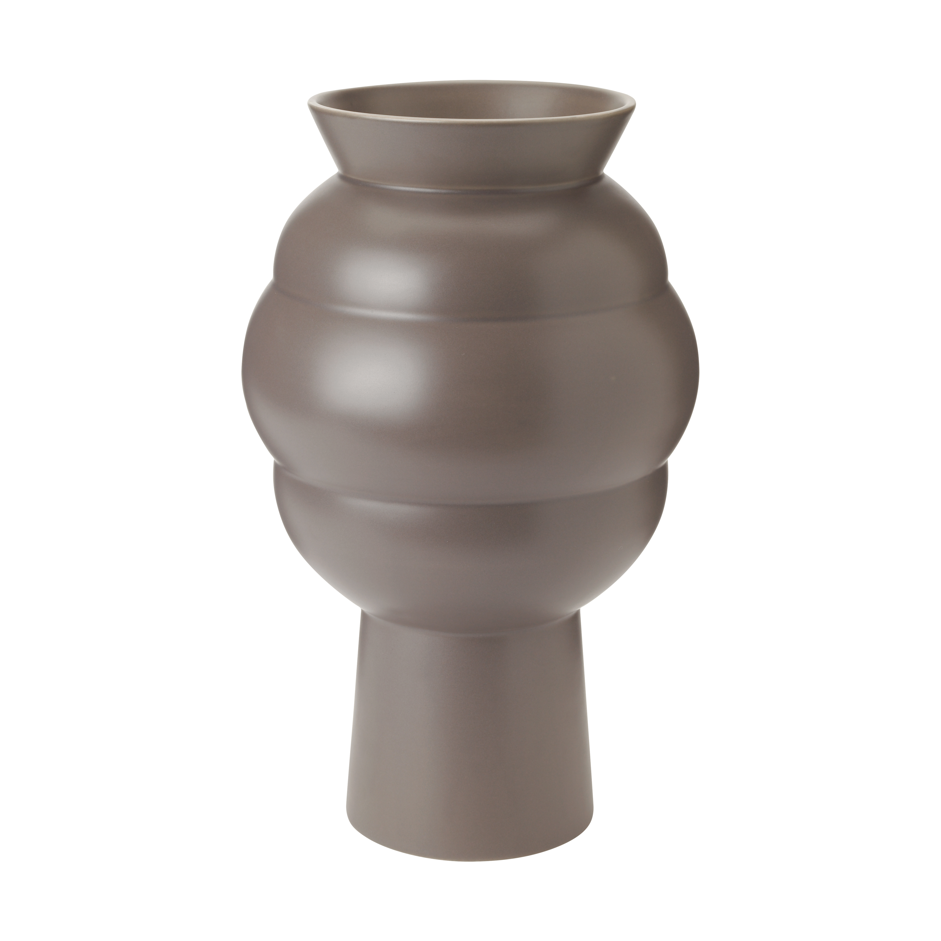 knabstrup-keramik Tortus Archie Vase No. 4 37 cm, Dark grey