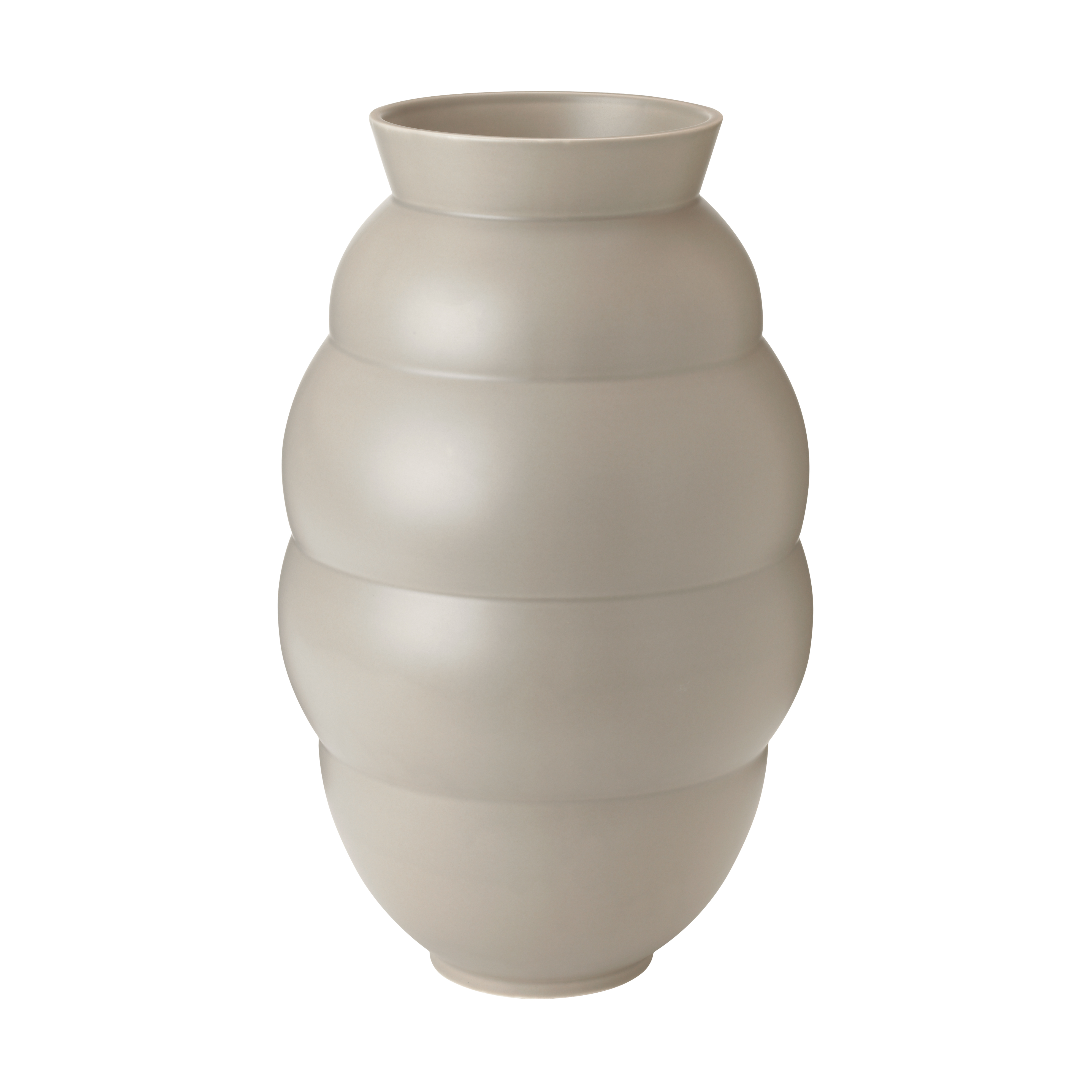knabstrup-keramik Tortus Archie Vase No. 5 41.5 cm, Light grey