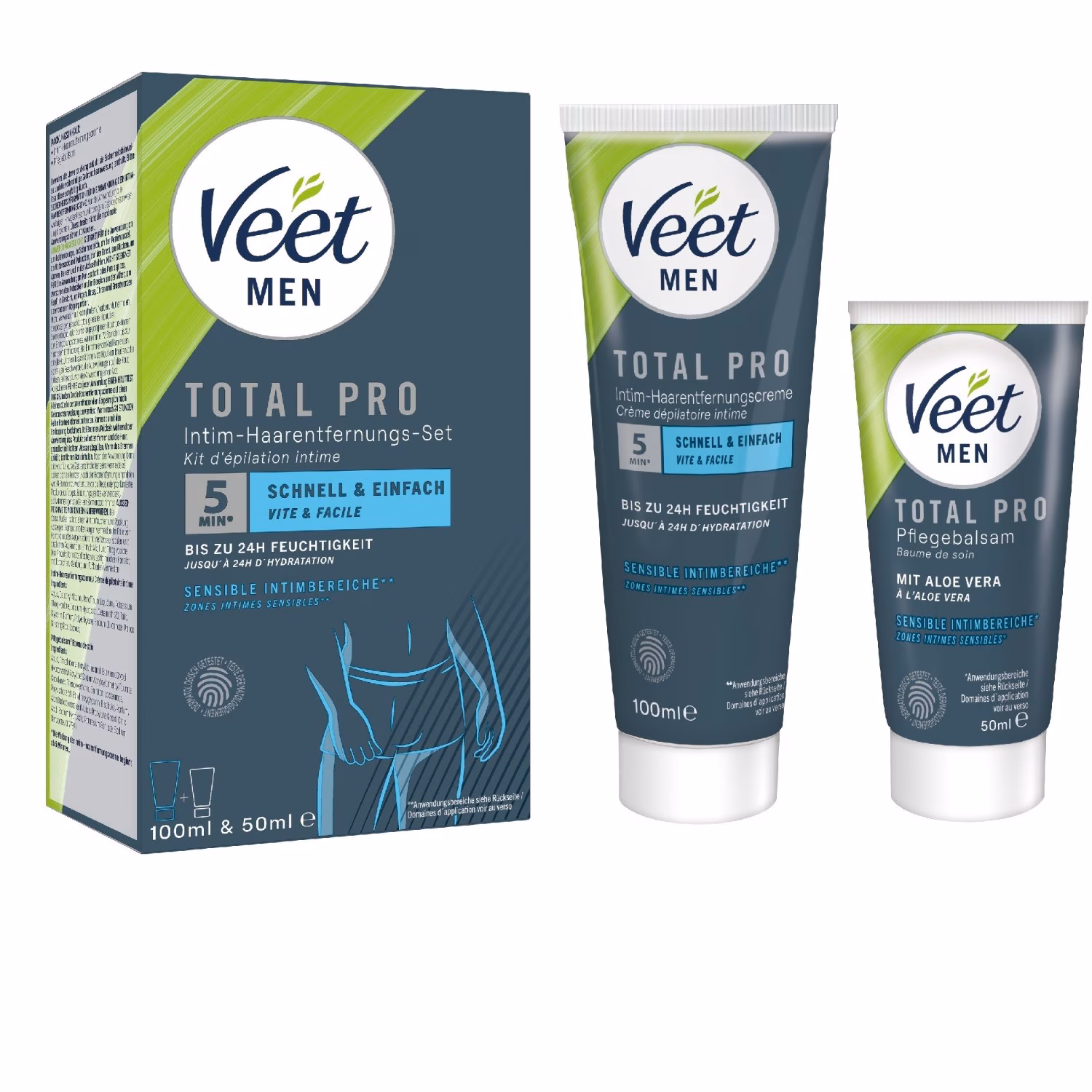 Veet Total Pro intimate hair removal kit