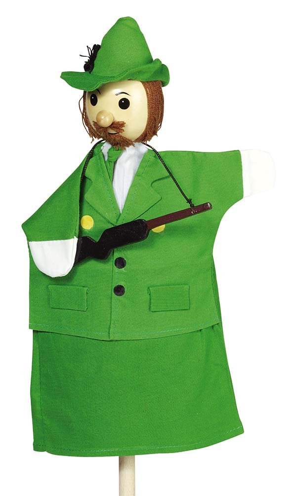 Goki Toys Pure Wooden Handpuppet Hunter