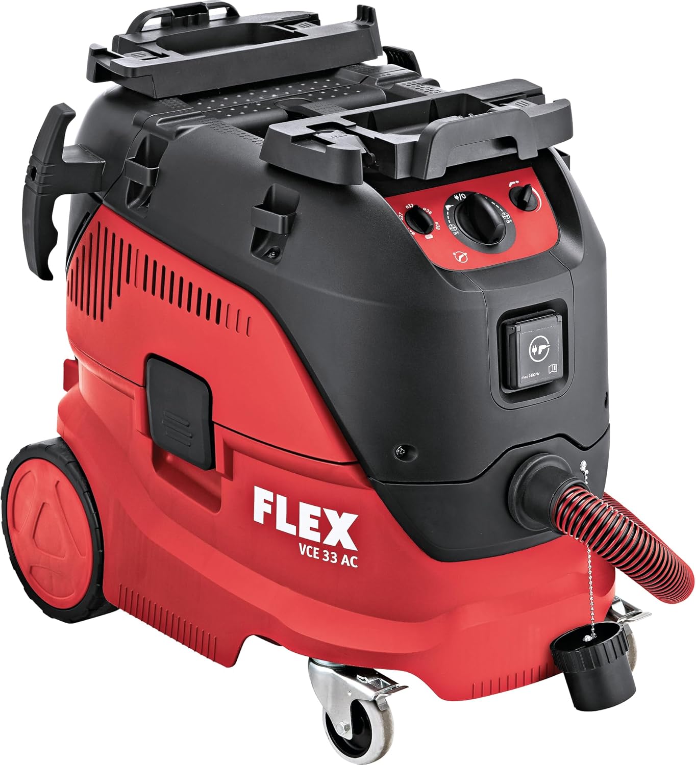 Flex VCE 444138 33 M AC Safety Vacuum Cleaner with Automatic Filter Cleaning, 30 L, Class M, 1200 Watt, Cable Length 7.5 m