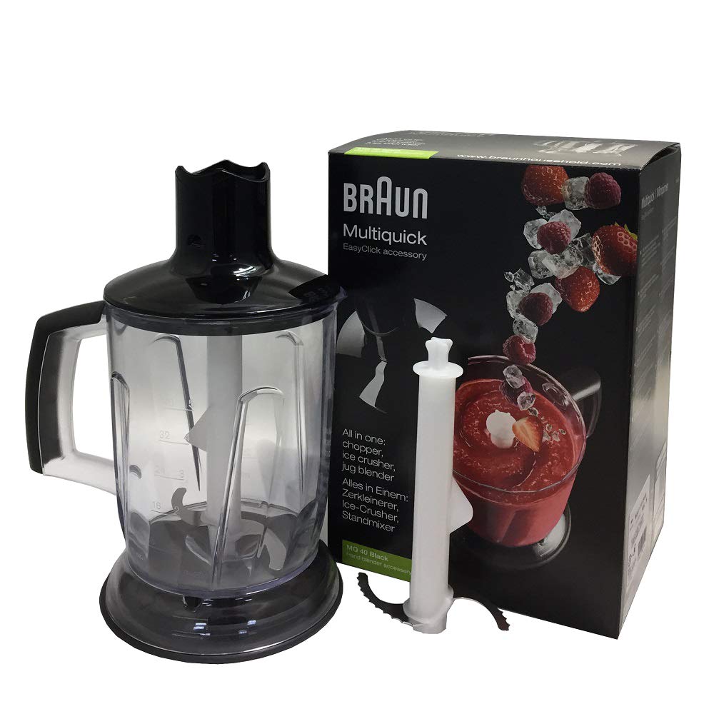 DeLonghi Braun Multiquick Mq 40 - Chopper/Ice Crusher Attachment - Black