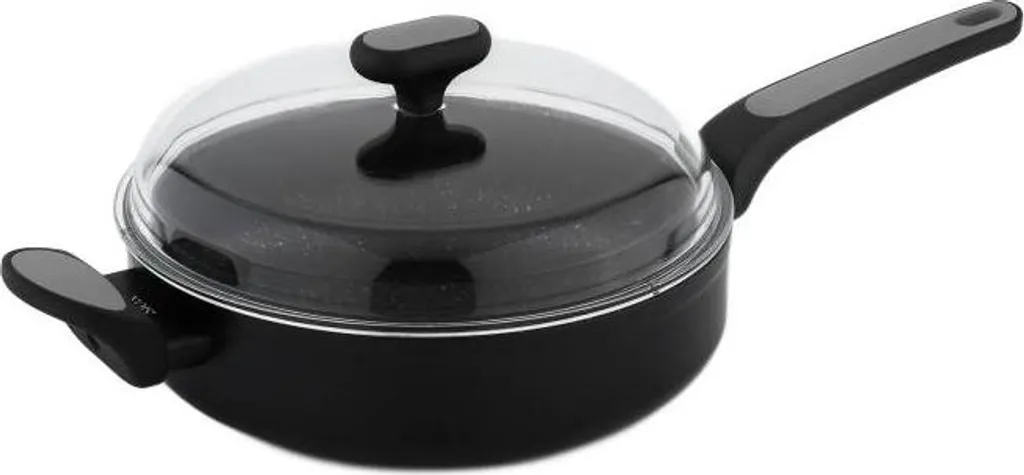 Traditional frying pan with lid, 26 cm, Salto Silver with non-stick coating NOIS
