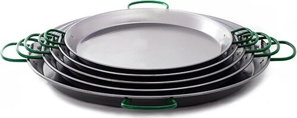 Traditional paella pan made of polished steel, ø42cm (serves 10). vaello