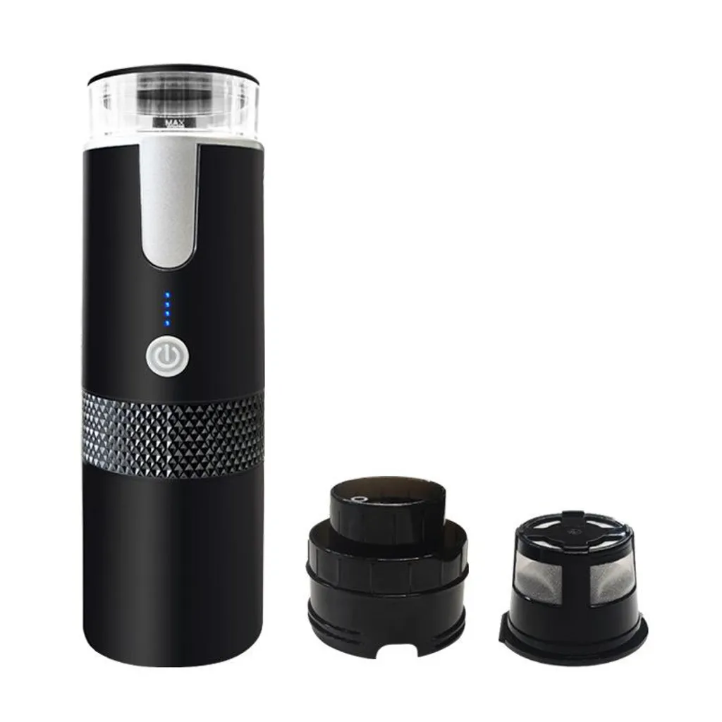 Exlene Portable coffee machine, electric capsule coffee machine, suitable for ground coffee and coffee capsules